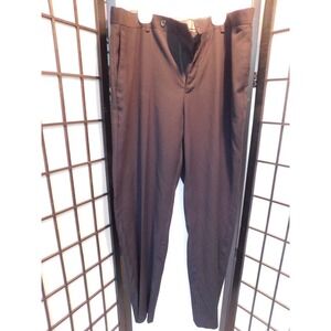 Angelo Rossi Men Size 36x36 Black Pinstriped Dress Pants